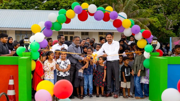 ނ. ކެނދިކުޅުދޫގައި ތަރައްޤީކުރި ކުޑަކުދިންގެ ޕާކުގެ މަސައްކަތްތައް ނިންމައި، އެ ތަން ރަސްމީކޮށް ހުޅުވުން