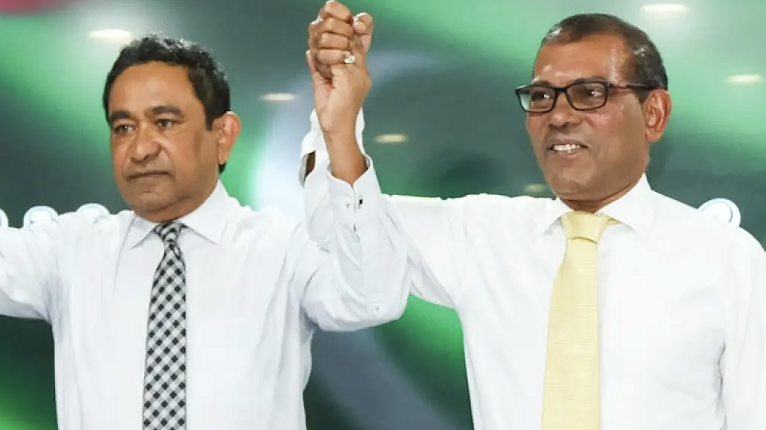 ކުރީގެ ރައީސް ނަޝީދާއި ކުރީގެ ރައީސް ޔާމީން