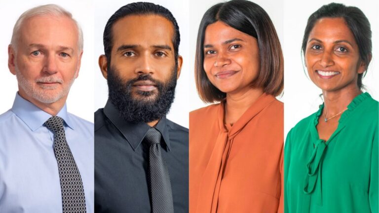 ބީއެމްއެލްގެ އިސްވެރިން ކަމަށްވާ، ރަޝްފާ، ޒަމްރާ، ނިމާލް، ގެރީ-- ފޮޓޯ: ބީއެމްއެލް