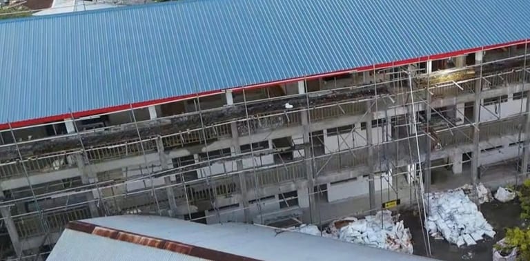 އއ. މަތިވެރީ ސްކޫލުގެ ކްލާސްރޫމާއި ހޯލް އިމާރާތުގެ ބޮޑުބައި ނިމިއްޖެ