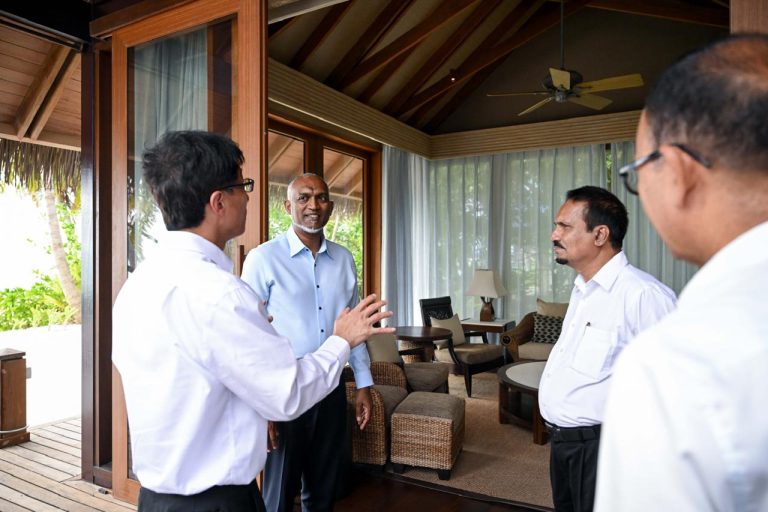 ޑިސެމްބަރަށް ހުޅުވަން މަސައްކަތްކުރާ ޝަންގްރިއްލާގެ މަސައްކަތްތައް ރައީސް ބައްލަވާލައްވައިފި